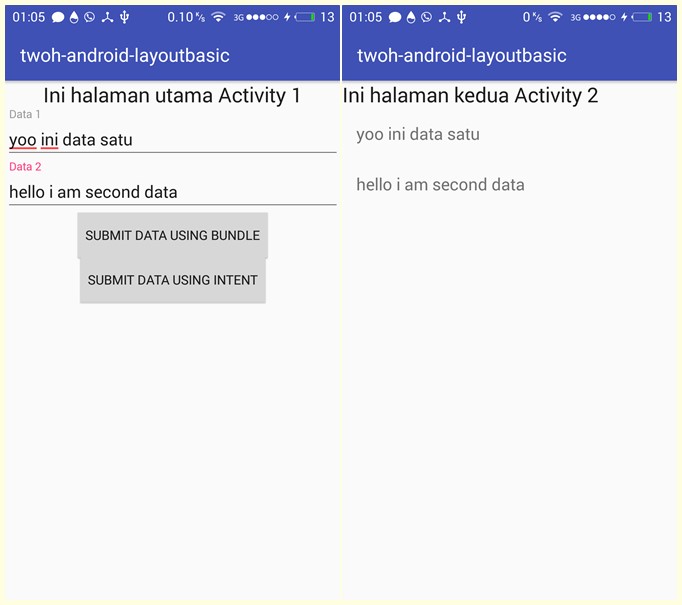 Belajar Passing Data Antar Activity Menggunakan Intent Dan Bundle Di Android Twohandco 0736