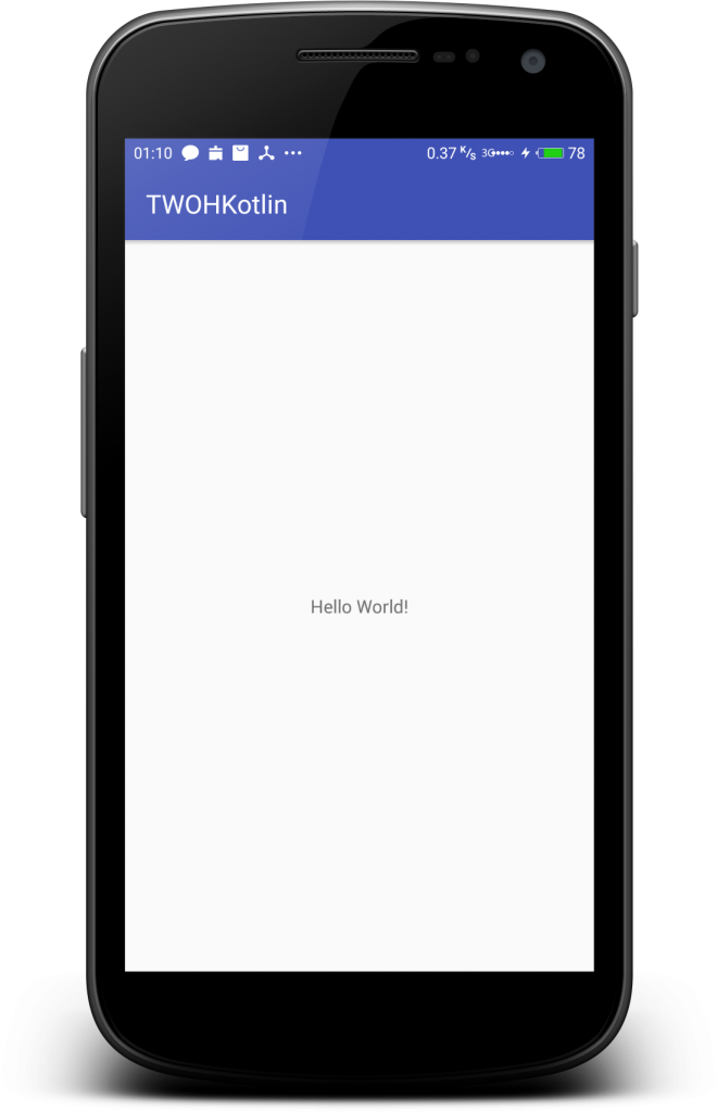 Aplikasi Hello World Kotlin